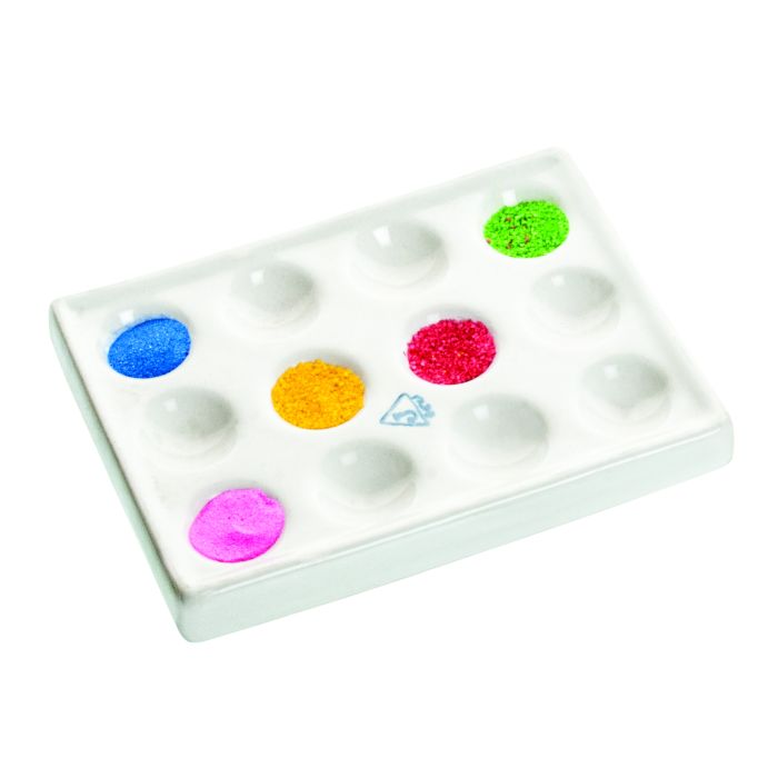 Porcelain Spotting Tile with 12 Cavities - Pack of 10