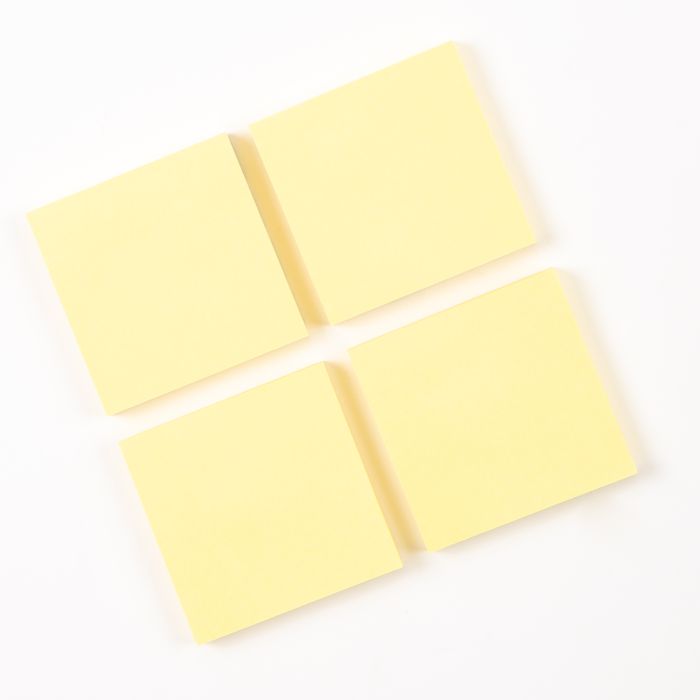 Sticky Notes 75x75mm Yellow - Pack of 12