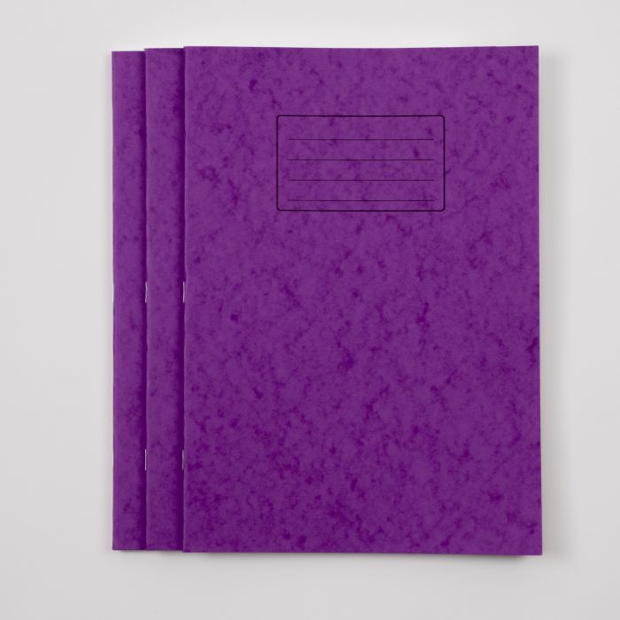 A4+ Exercise Book 48 Page-10mm Squared- Purple- Pk 50