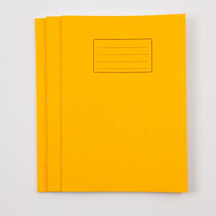 A4 Exercise Book 80 Page- Plain- Yellow - Pack of 50