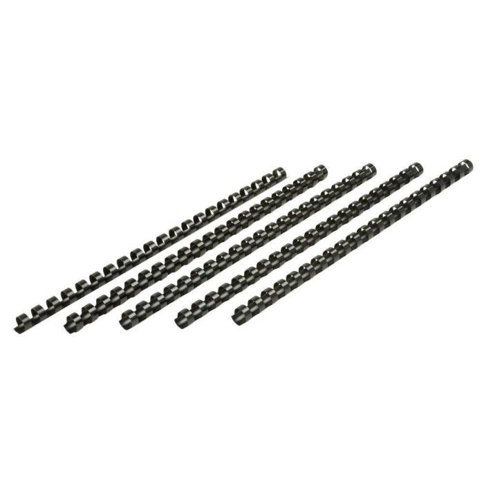 Binding Combs A4 21 Ring 12mm - Black - Pack of 100