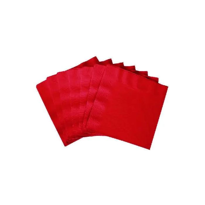 Paper Napkins 2 Ply Red - Pack of 100