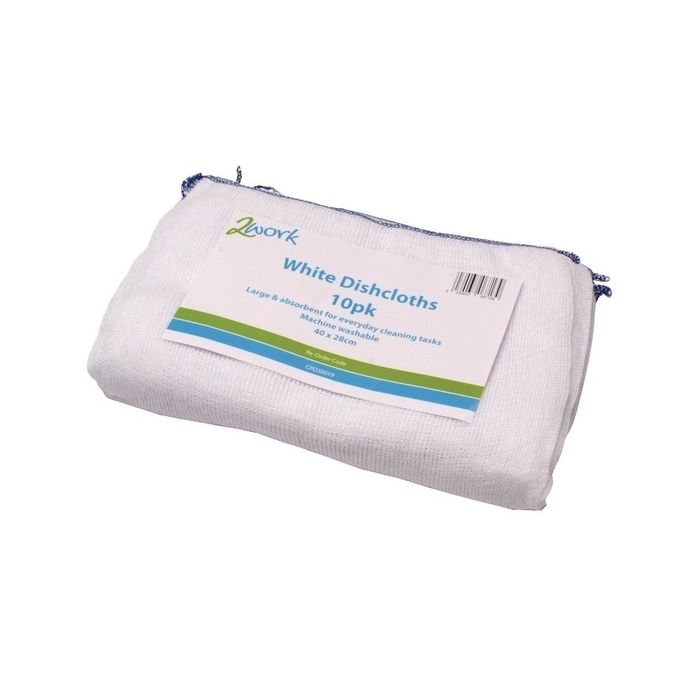 Dishcloths White - Pack of 10