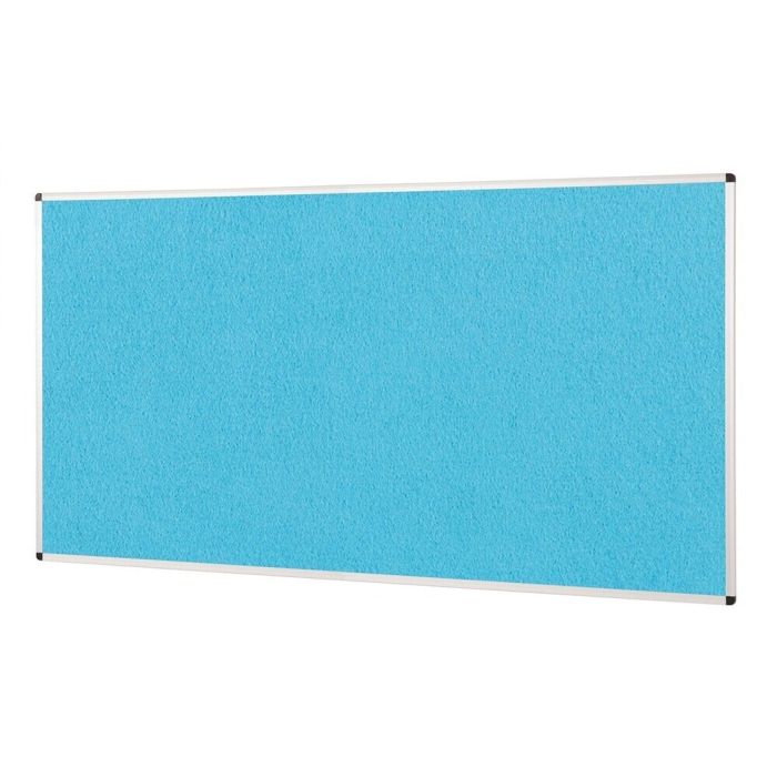 ColourPlus Vibrant Noticeboard Aluminium Frame 1200 x 1800mm - Cyan