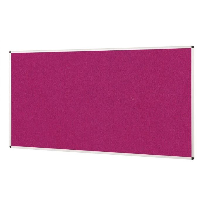 ColourPlus Vibrant Noticeboard Aluminium Frame 1200 x 1800mm - Magenta