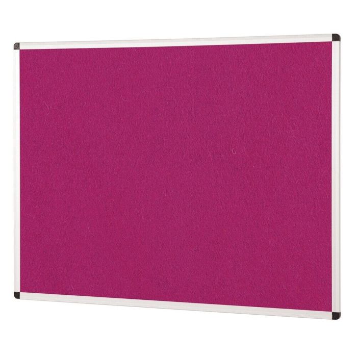 ColourPlus Vibrant Noticeboard Aluminium Frame 600 x 900mm - Magenta
