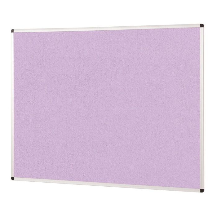 ColourPlus Vibrant Noticeboard Aluminium Frame 900 x 1200mm - Lilac