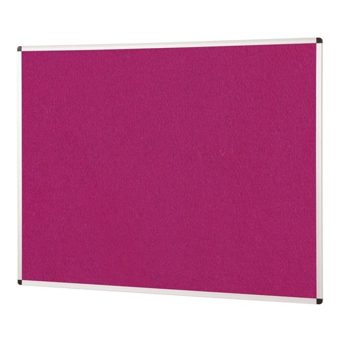 ColourPlus Vibrant Noticeboard Aluminium Frame 900 x 1200mm - Magenta