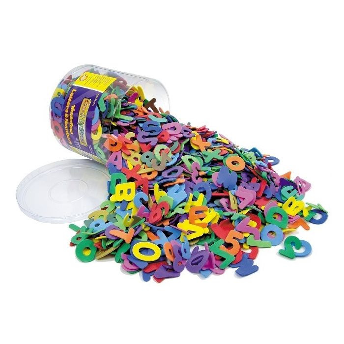 Foam Numbers & Letters 1500 Pieces