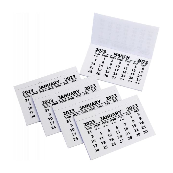 Calendar Tabs - No Covers 2023 - Pack of 50
