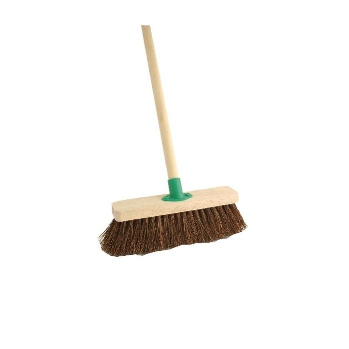 Stiff Bassine Broom With Handle 12in