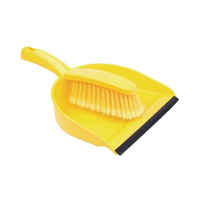 Dustpan & Brush Set - Yellow