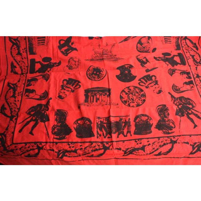 Red Display Drape