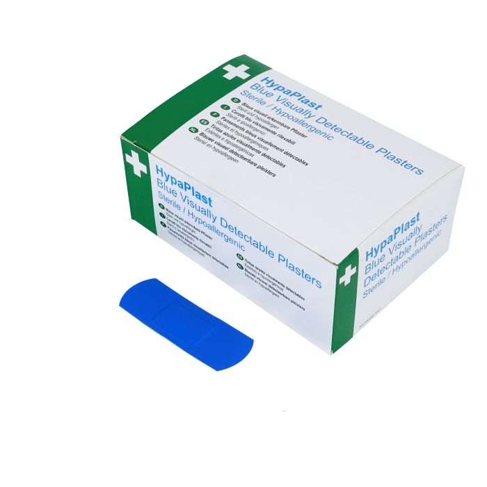 HypaPlast Blue Visible Detectable Plasters- Pk of 100
