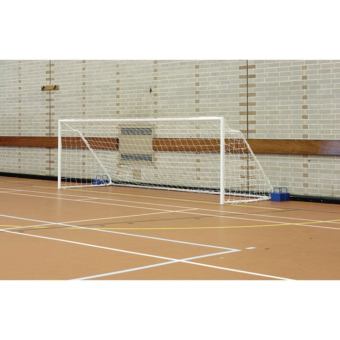 Harrod Sport Fold-Away Five-A-Side Steel Posts - 2.44 x 1.22m - Weight 58kg - Pair