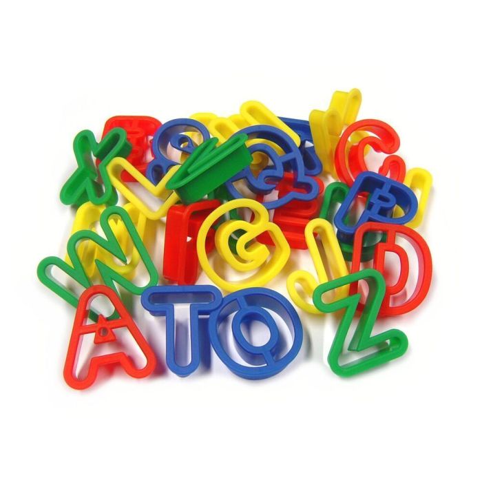 Plastic Dough Cutters - Upper Case Alphabet - Pack of 26