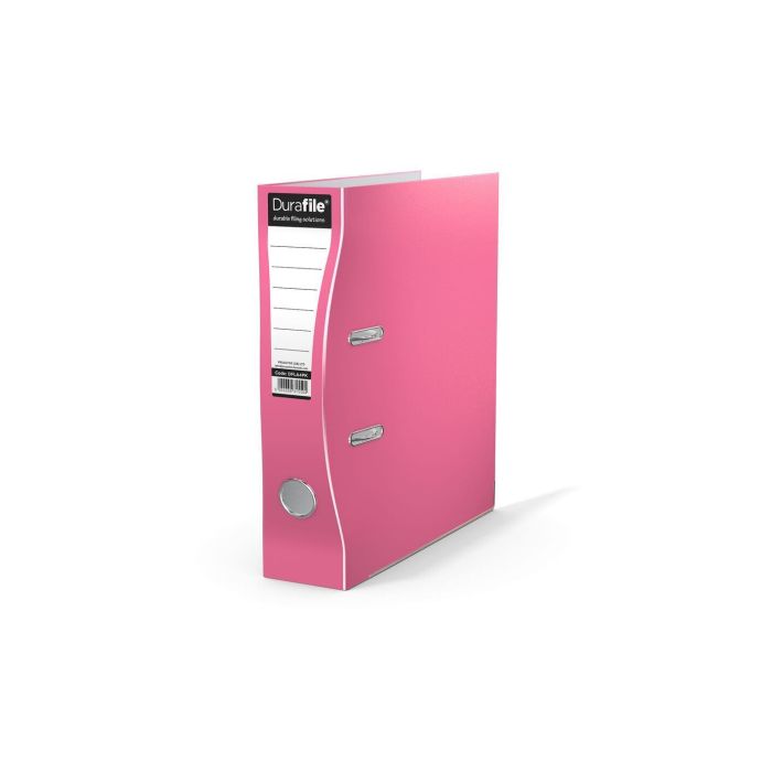 DuraFile Lever Arch File A4 - Pink - Pack of 10