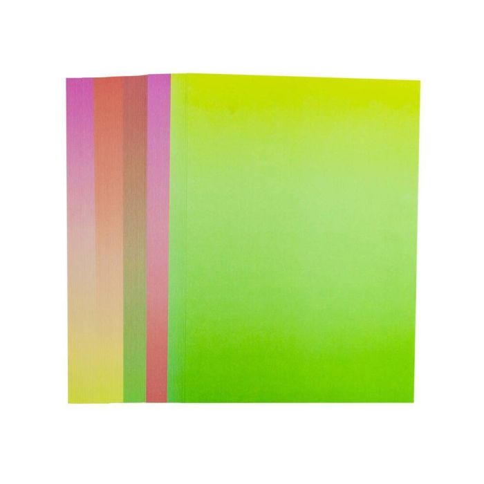 Duo Tone Paper A4 Sheets In Five Assorted Colour Styles - Pack of 100