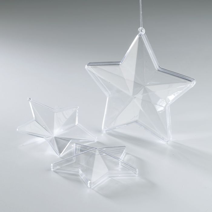 Clear Plastic Stars