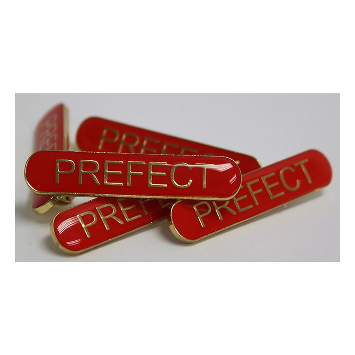 Prefect Bar Badge - Red - Pack of 10