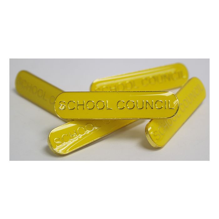 School Council Badge - Yellow - Pack of 10