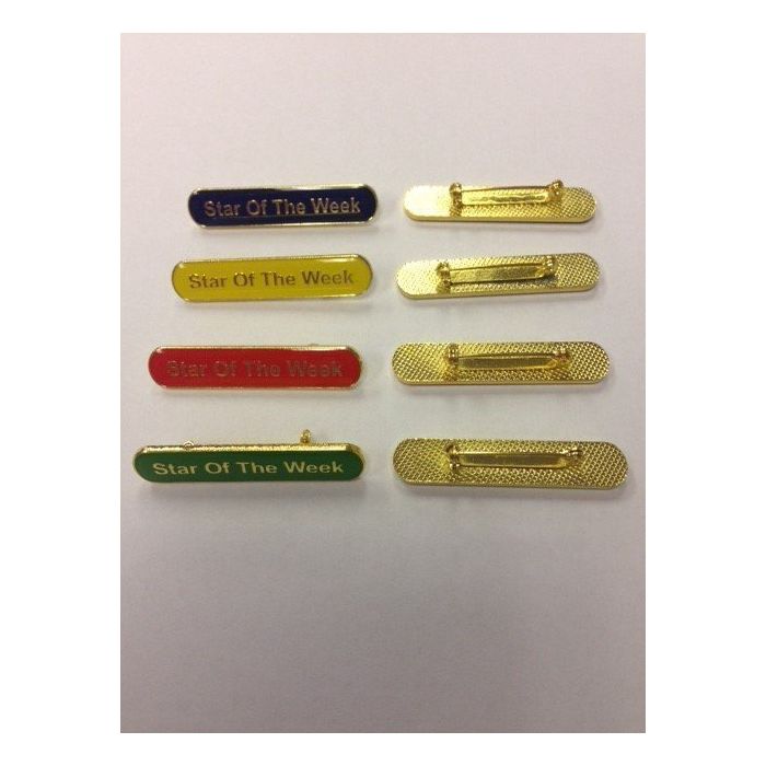 Star of the Week - Blue Enamel Badges - Pack of 10