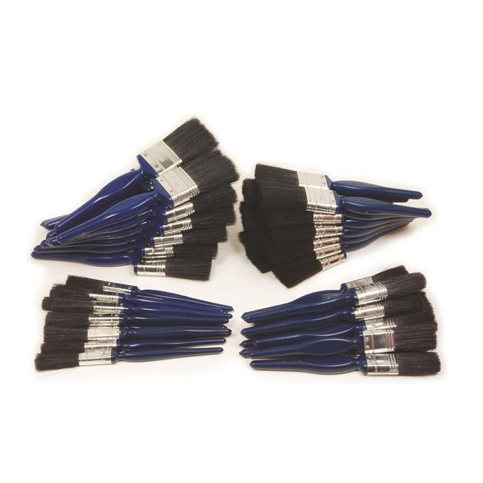 Economy Paint Brushes Assorted - Pack of 48