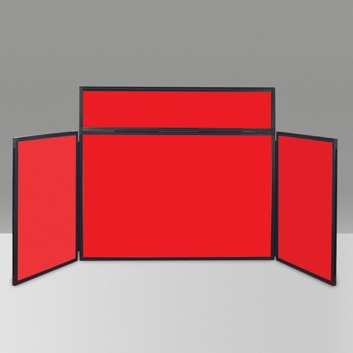 Mini Busyfold Light Table Top Kit With Header & Carry Bag - Red