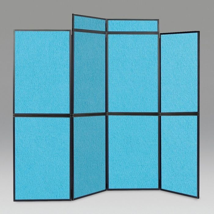 Busyfold Light 8 Panel Folding Kit With 2 Headers & Carry Bag - Cyan