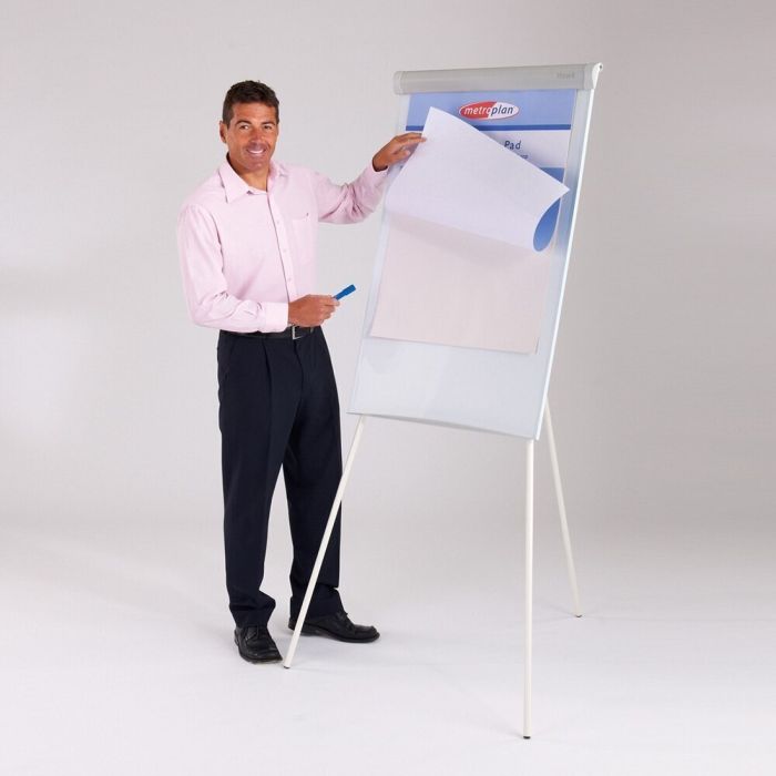 Easy Flipchart Easel White Framed