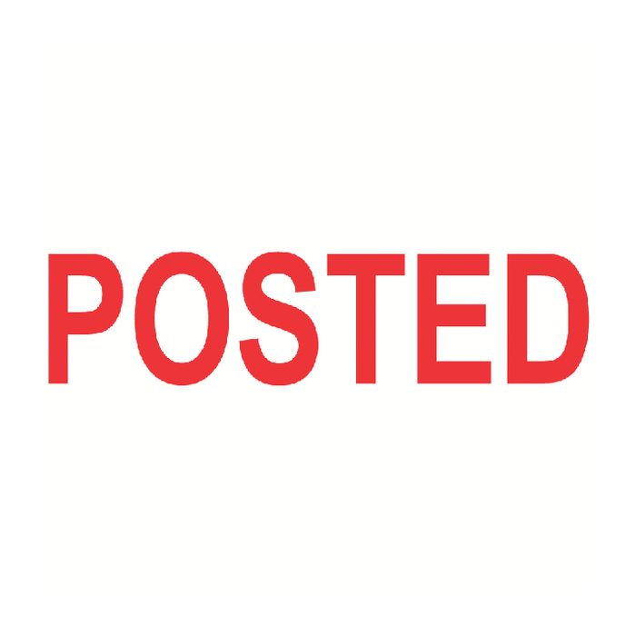 Colop Self Inking Word Phrase Stamp - Posted