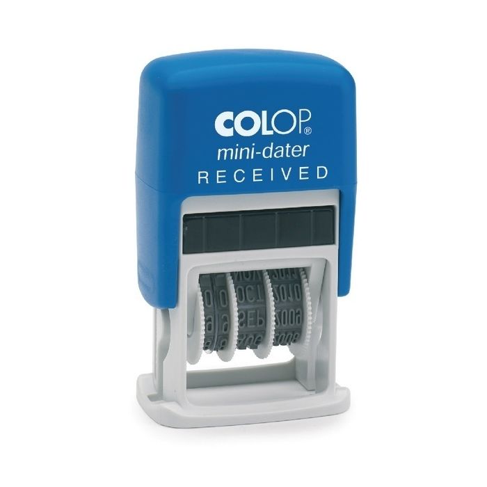 S160 Colop Self Inking Mini Text & Date Stamp - Received