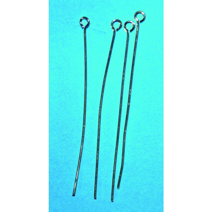 Jewellery Findings Silver Eye Pins - Pack of 100