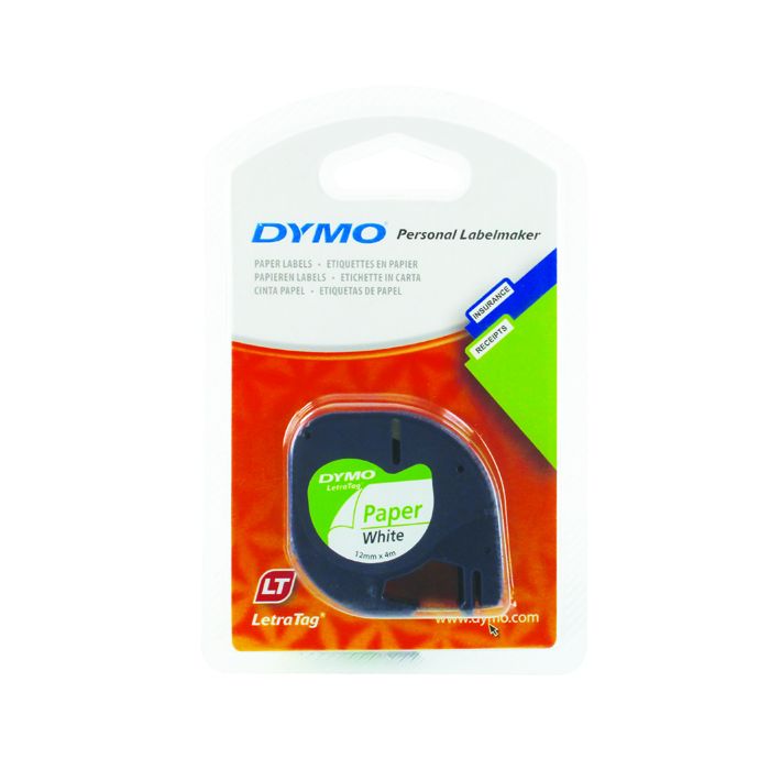 DYMO Letratag Tape Paper Pearl White