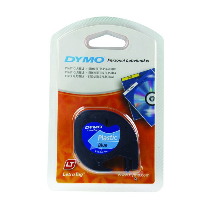 DYMO Letratag Tape Plastic Ultra Blue