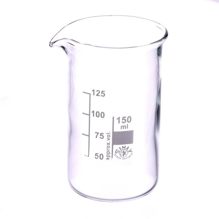 Simax Tall Form Beakers with Spout - 150ml - Pack of 10