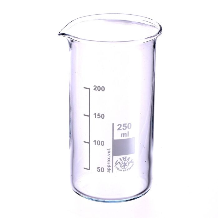 Simax Tall Form Beakers with Spout - 250ml - Pack of 10