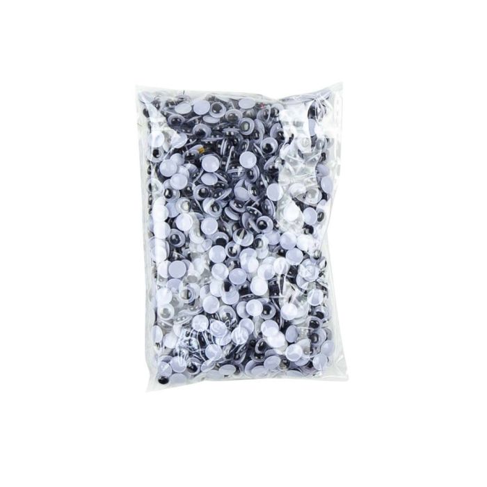 Peel & Stick Wiggle Eyes Black Assorted Sizes - Pack of 100