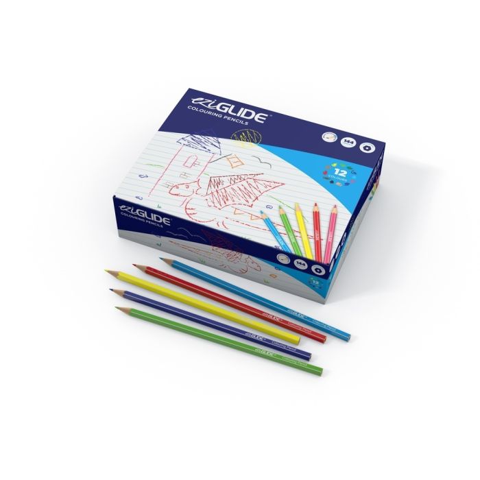 EziGlide School Colouring Pencils - Pack of 144