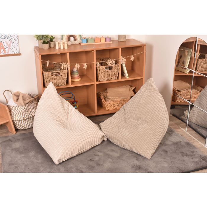 Nursery Triangle Beanbags - Cream
