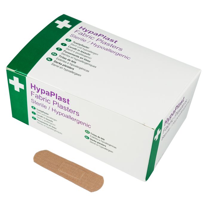 HypaPlast Heavy Duty Fabric Plaster- 7.2 x 2.5cm- Pk of 100