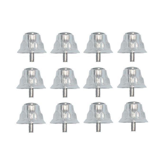 Clear Metal Stud Pack - Pack of 12