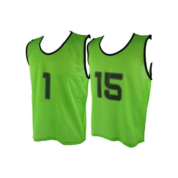 Micro Mesh 1-15 Training Vest Set Small - Fluoresent Green