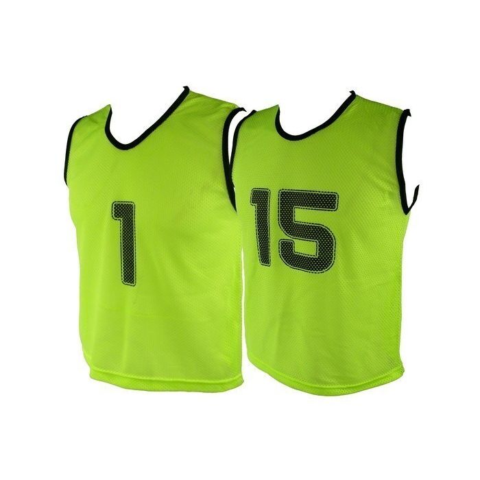 Micro Mesh 1-15 Training Vest Set Small - Fluoresent Yellow