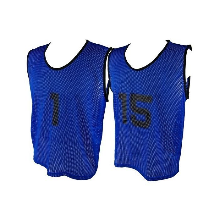 Micro Mesh 1-15 Training Vest Set Small - Royal Blue