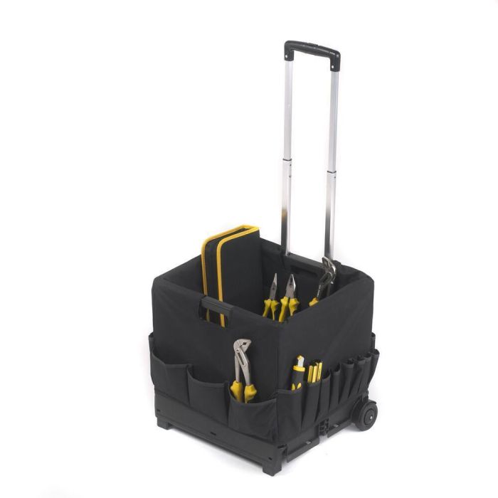 Folding Box Truck 990 x 460 x 390mm - Black With Compartment Bag