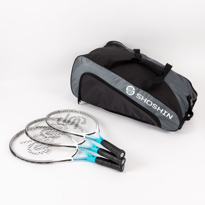SHOSHIN Carbon Tennis Racket - 25"- Pack of 12 with FREE BAG