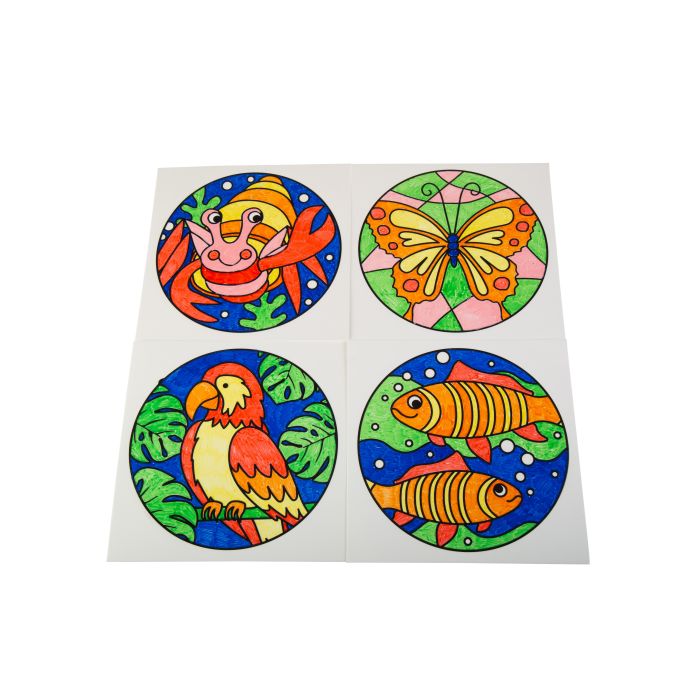 Animal Window Clings - Pack of 4