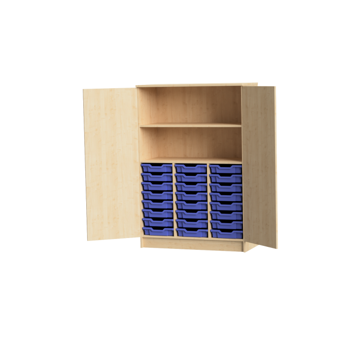 Galt 24 Tray Triple Cupboard