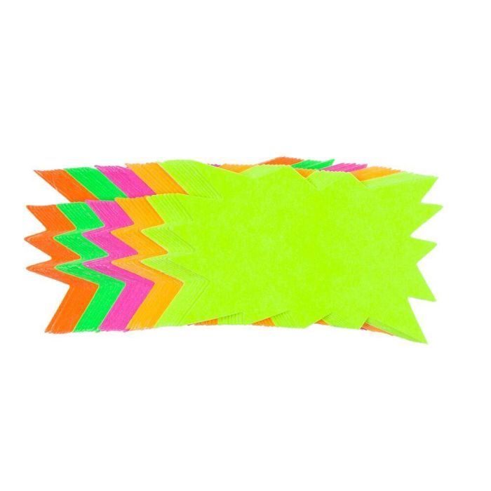 Fluorescent Flashes 2.5in x 4in Assorted - Pack of 40